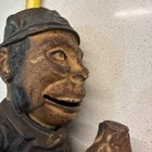 Vintage Mechanical Bank Cast Iron Coin Paddy   Pig  Mouth Opens Eyes Roll