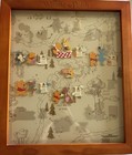 Winnie The Pooh Hundred Shadowbox   Months April  May  June  July And Aug Pins
