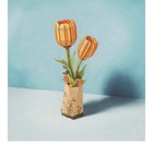 Robotime 3d Puzzle Orange Tulip Tw081  Diy Wooden Flower Craft Model New