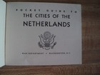 Ww2 Us Army Pocket Guide To Cities Of The Netherlands Booklet - 1944
