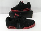 Supra Erik Ellington Avenger Size 10 Black Nubuck Red Suprafoam Nos Skate Shoes