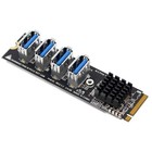 Usb 3 0 Pci-e Riser Card M 2 To Pcie Extender Adapter Card 4 Port Adapter Card E