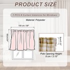 24  W X 59  L Curtain Valances For Windows  Light Orange  Set Of 1 Panel