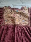 New Mexican Women s Embroidered Blouse Huipil Size Medium Off White