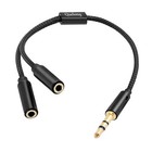 Versatile 3 5mm Stereo Y Splitter - High-fidelity Dual Headphone Extension Cable