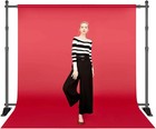 8x10ft Banner Stand Heavy-duty Backdrop Stand Telescopic Adjustable Repeat Step