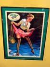 L l  Bean Fly Fishing Rod Reel Tackle Bait Shop Bar Man Cave Advertising Sign