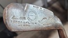 Antique Vintage Anderson Anstru  Hickory Wood Shaft Golf Club Approaching Cleek
