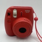 Fujifilm Instax Mini 8 Raspberry Red Instant Film Camera Tested Working