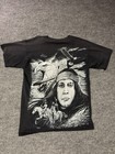 Vintage 90s Native American Indian Tribal Aop Graphic Shirt Double Sided Sz L