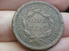 1857 Braided Hair Large Cent Penny- Small Date  Fine Details
