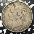 1873 Newfoundland 50 Cents Lot jm8436 Silver  Scarce 