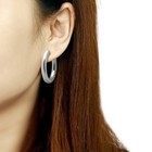 Women s Stainless Steel High Polished 10 00 g  Hoops   Huggies Earrings
