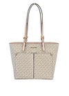 Michael Kors Jet Set Travel Md Double Pocket Tote Shoulder Bag Mk Vanilla pink