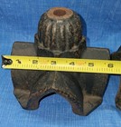 2  Vintage 6  Tall Old Gate Fence Post Topper Top Cap Large Finial  cast Iron