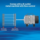 Aquamiracle Commercial Aquarium Air Pump W  Alum Housing  1750 Gph Ponds   Hydro