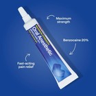 Pain Relieving Gel Oral Anesthetic Toothache Benzocaine 20  Max Strength  33 Oz