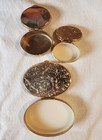 Three Vintage Pill Boxes Butterfly Made In Italy Enamel Over Metal