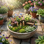 Fairy Garden Accessories Set - 14 Miniature Figurines   Furniture Supplies