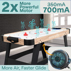 58in Powered Air Hockey Table Upgraded 700ma 12v 2x Powerful Motor  4 Player 4 P