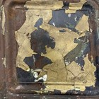 Antique Ceiling Tin Tile Embossed Shabby Chippy Patina Decor Salvage 12 5x12 5