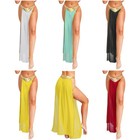 Us Womens Ancient Egyptian Queen Cosplay Skirt Metallic Shiny Side Slit Skirt