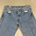 Levi s 501 Original Fit Jeans Men s 32x30 Straight Button Fly Light Wash Cotton