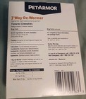 Petarmor 7 Way De-wormer 6 Flavored Chewables For Dogs Exp 01 27 
