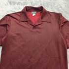 Vintage Pop Icon Shirt L Red Black Short Sleeve Pullover Polo Disco Club Casual