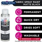 Tulip Colorshot Instant Fabric Spray Paint 3oz Black Permanent Matte Fabric Dye