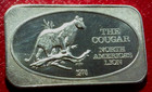 The Cougar-north American s Lion Art Bar -u s s c  1 Troy Oz 999 Silver