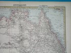 1890 Detailed Original Map Australia New South Wales Sydney Melbourne Canberra