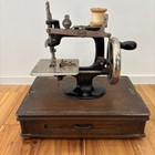 Lead Antique Sewing Machine Hand-cranked Sewing Machine With Drawer Used Junk