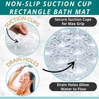 Enkosi 40x16 Clear Extra Long Non-slip Bath Mat For Tub shower  Suction Cups