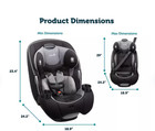 Safety 1st Everfit All-in-one Car Seat Grows With Your Child  Eclipse Black 