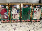 Lot Of 4 Limited Treasures Holiday Edition Bears 1998 Bean Bag Plush