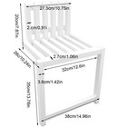 Wall-mounted Solid Wood Folding Chair For Entryway  Bathroom  And More