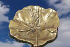 Vintage 1951 Va Metalcrafters  3-58 Ginko Leaf  tree Of Heaven  Brass Dish Tray