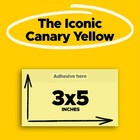 Post-it Canary Yellow Note Pads 3 X 5 90-sheet 12 pack 65512sscy