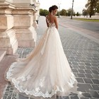A-line Lace Wedding Dress 2025     Plus Size Bridal Gown With Sheer Back And Princ
