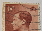 Great Britain Postage   King Edward Viii   1   D Red Stamp   Posted   1936   D43