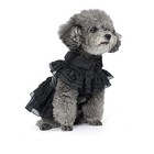Eoilfm Pet Dog Cat Wednesday Dress Addams Costume Cosplay Cute Puppy Kitten 