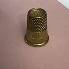 Vintage Sewing Collectable Brass Thimble Ez 7 - Size 7