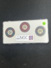 Binion Horseshoe Club Las Vegas Casino Chip Set  5 Navy blue 25c Red