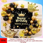 Gold Crown Foil Balloons For Royal Party King   Queen Birthday Wedding Baby Kids