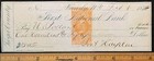 1873  the First National Bank  Waveryly  N y   2c Internal Revenue  Bank Check 