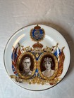 Lot Of 2 1937 Coronation King George Vi Queen Elizabeth Bone China Saucers Uk