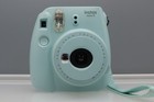 Fujifilm Instax Mini 9 Ice Blue Instant Camera W case   Extras Tested Working  