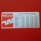 Western Airlines 4 Year Calendar 1984-1987 Plastic Good Condition Slight Curling