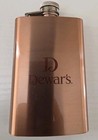 Dewar   s Scotch Whisky 4oz Stainless Steel Hip Flask - Copper bronze Finish